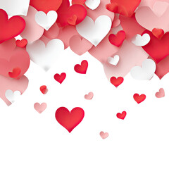 Heart confetti background (3)