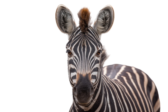 Close-up of a zebra's head
