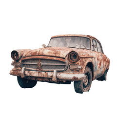 Rusty vintage car