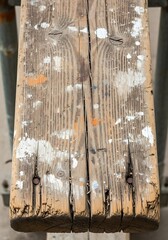 Weathered wood planks adorned with paint splatters present a rustic texture element for creative projects