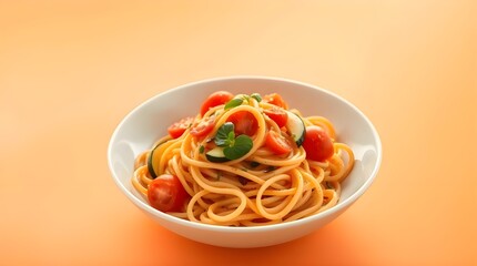 spaghetti with tomato sauce