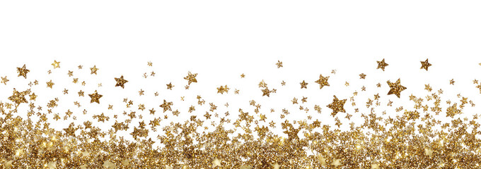 Gold glitter border on black background (1)