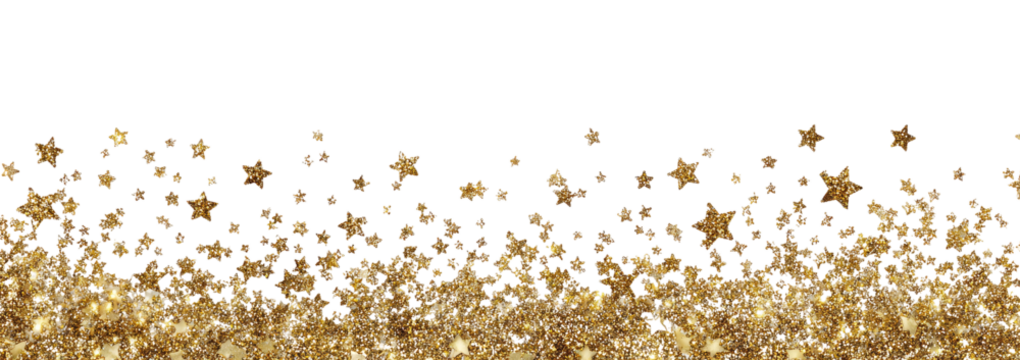 Gold glitter border on black background (1)