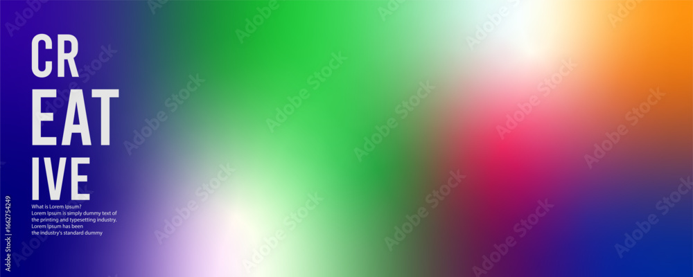 Poster freeform gradient background, abstract blurred texture | colorful trendy background | pattern decora