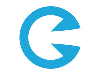 Geometric Letter C Icon, Minimal Alphabet Typography C Symbol for Business and Graphic Design