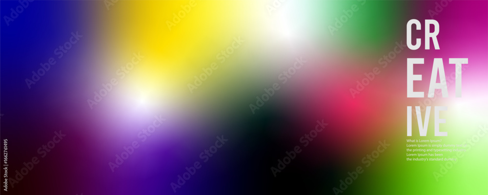 Poster freeform gradient background, abstract blurred texture | colorful trendy background | pattern decora