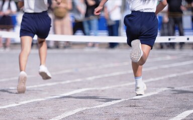 運動会の徒競走