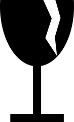 Handling and packaging care vector symbols, Handling and care symbol icons on transparent background