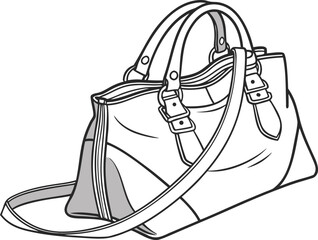 Stylish Bag Art Design. Fashion Handbag Illustration. Modern Tote Bag Art. School Backpack Artwork. Trendy Shopping Bag Design. Elegant Purse Art