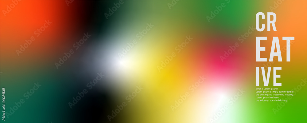Poster freeform gradient background, abstract blurred texture | colorful trendy background | pattern decora