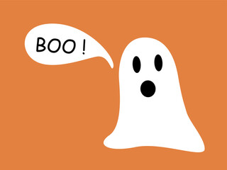 Happy Halloween party, Orange and violet, vector illustration design template, Trick or Treat