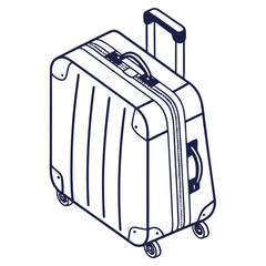 suitcase with luggage