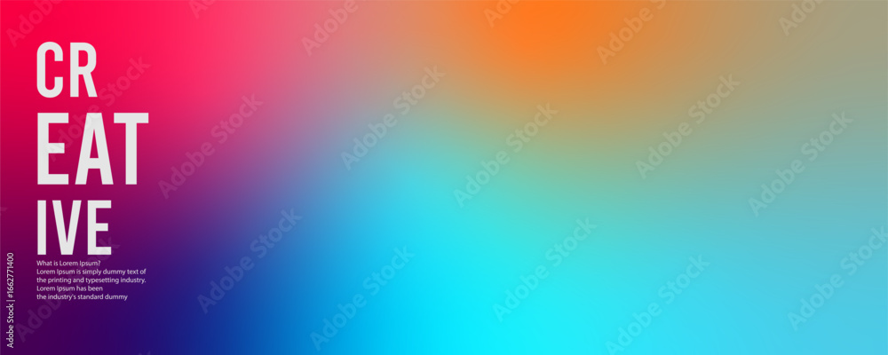 Poster freeform gradient background, abstract blurred texture | colorful trendy background | pattern decora