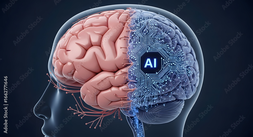 Poster digital frontiers and the cognitive landscape: a cerebral exploration of artificial intelligence's i