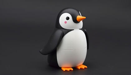 Obraz premium penguin on a white background