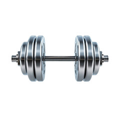 Naklejka premium Metal dumbbell, studio shot