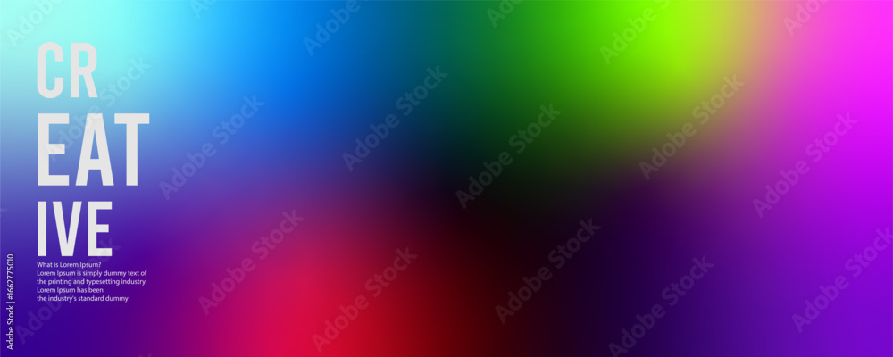 Poster freeform gradient background, abstract blurred texture | colorful trendy background | pattern decora