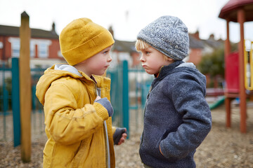 Stopping Two Boys Fighting In Playground