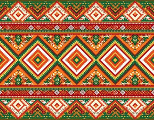 Vibrant geometric pattern