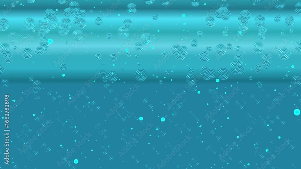 Poster relaxing teal water ripple seamless loop animation underwater texture ocean sea bubbles spa. abstrac