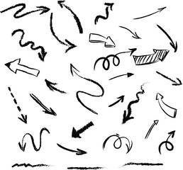Brush Effect Arrow Collection
