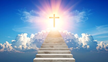 Heavenly Stairway to Cross, Celestial Scene