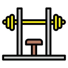 Bench Press  Icon Element For Design