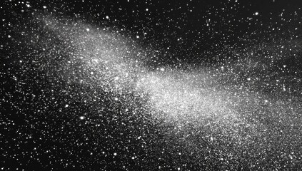 Cosmic nebula, a swirling cloud of light against a dark starry backdrop