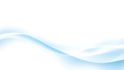 Obraz premium Abstract background, blue waves, smooth curves, modern design, minimalistic background, fluid shapes, soft gradients, cool colors, wave design, clean background, blue gradient, flowing shapes, contemp