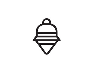 Stock Image Sleek Alarm System Line Art Vector Design