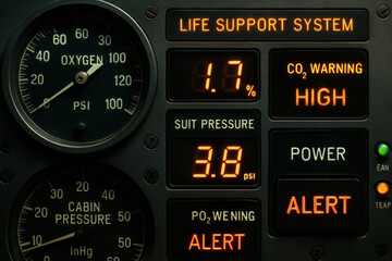 Life Support System Panel Illustration