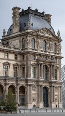 Ornate facade of a grand European museum