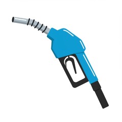 Blue Fuel Pump Nozzle Illustration