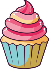 Cupcake with frosting