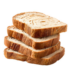 Bread Slices PNG, Stack of Fresh Sliced Bread Clipart with Transparent Background for Bakery and Food Design