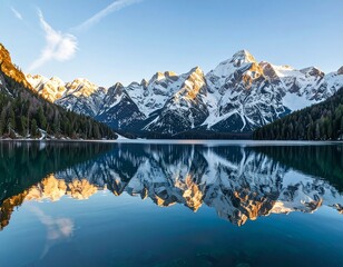 Fototapeta premium Serene Lake Reflection