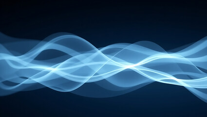 Naklejka premium Modern Gradient Blue Wave Pattern for Futuristic Design