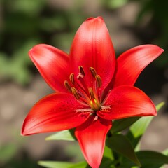 Fototapeta premium Red lilies Flower