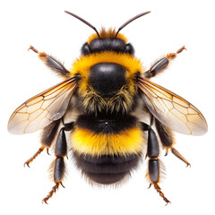 Bumblebee is isolated on a transparent background