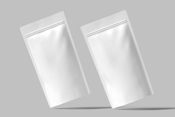 Standing Pouch Mockup Design Blank