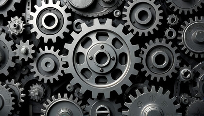 abstract background with gears