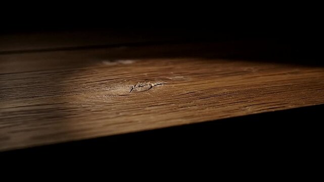 Aesthetic wood background surface with light shadows, suitable for use in backgrounds, product mockups, and creative editing projects.