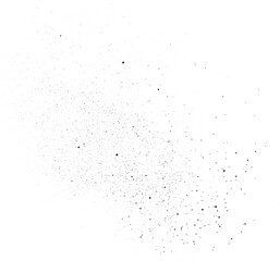 Black paint splatter isolated on a white background. Water splash silhouette vector texture overlay.