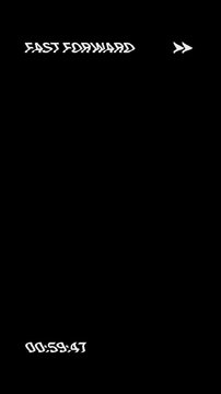 Fast Forward overlay with film alpha channel black background