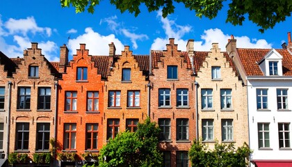 Fototapeta premium Colorful European Townhouses