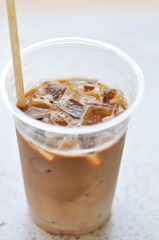 iced coffee , iced latte coffee or iced mocha coffee