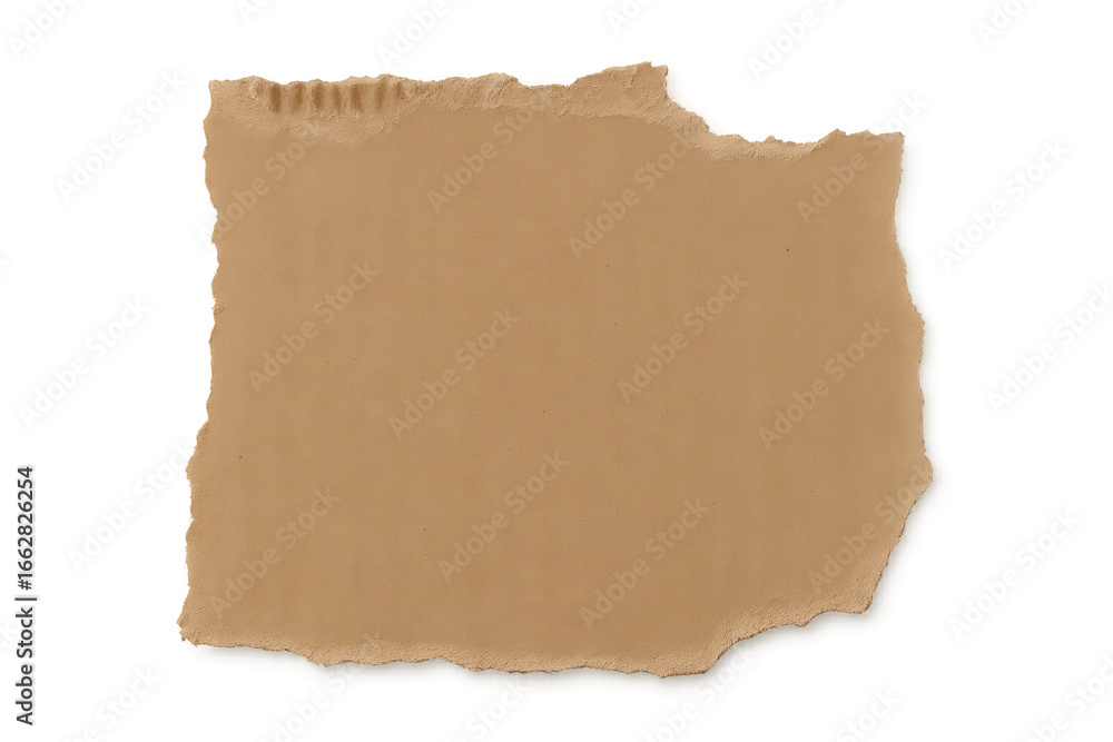 Aufkleber torn cardboard piece with a transparent background, creating a blank space suitable for adding text 