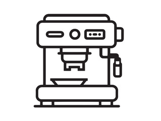 Modern Espresso Machine Stock Image for Professional Caf� Design Projects