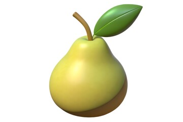pear on a white background