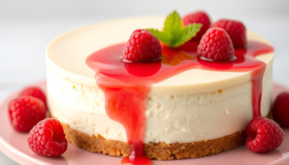 cheesecake with berries